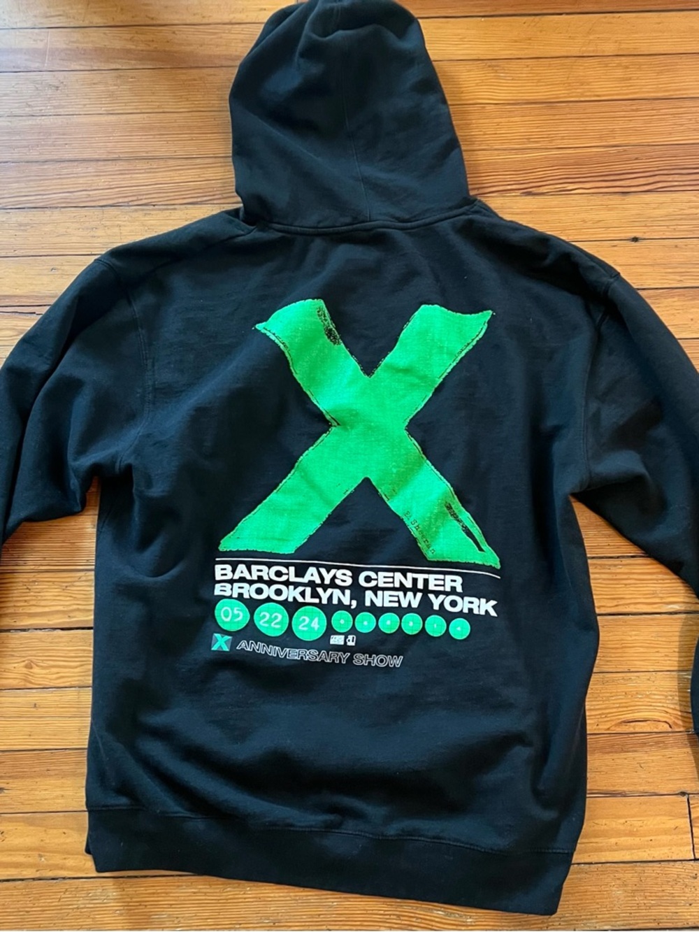 Limited Edition Ed Sheeran X Brooklyn Anniversary Show Hoodie Size XXL